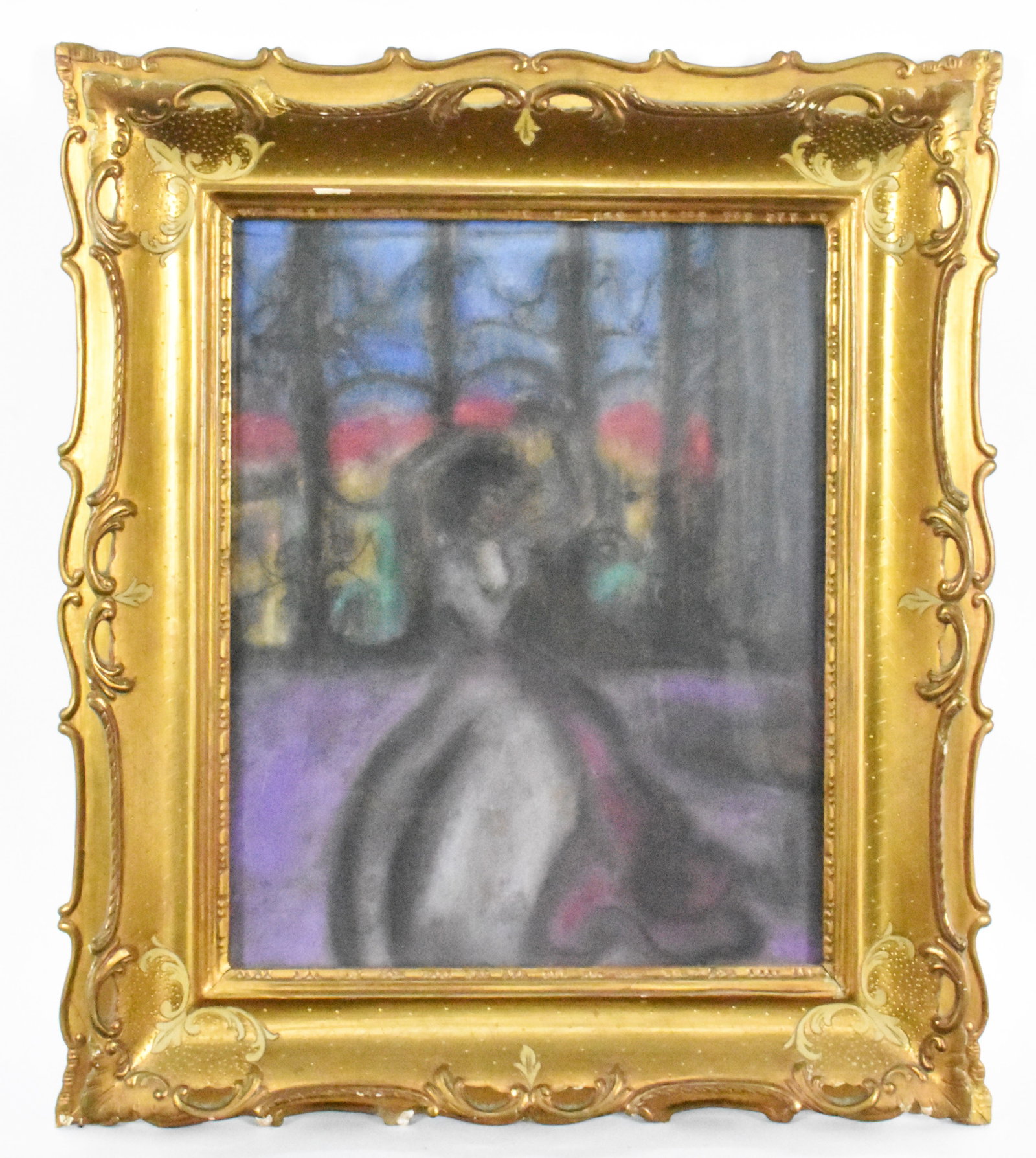 20th Century Pastel Painting of a Dancer, unsigned, Sight-11 3/8" x 9 1/8", Framed, Overall-17 1/4": 20th Century Pastel Painting of a Dancer, unsigned, Sight-11 3/8" x 9 1/8", Framed, Overall-17 1/4" x 15 1/4".