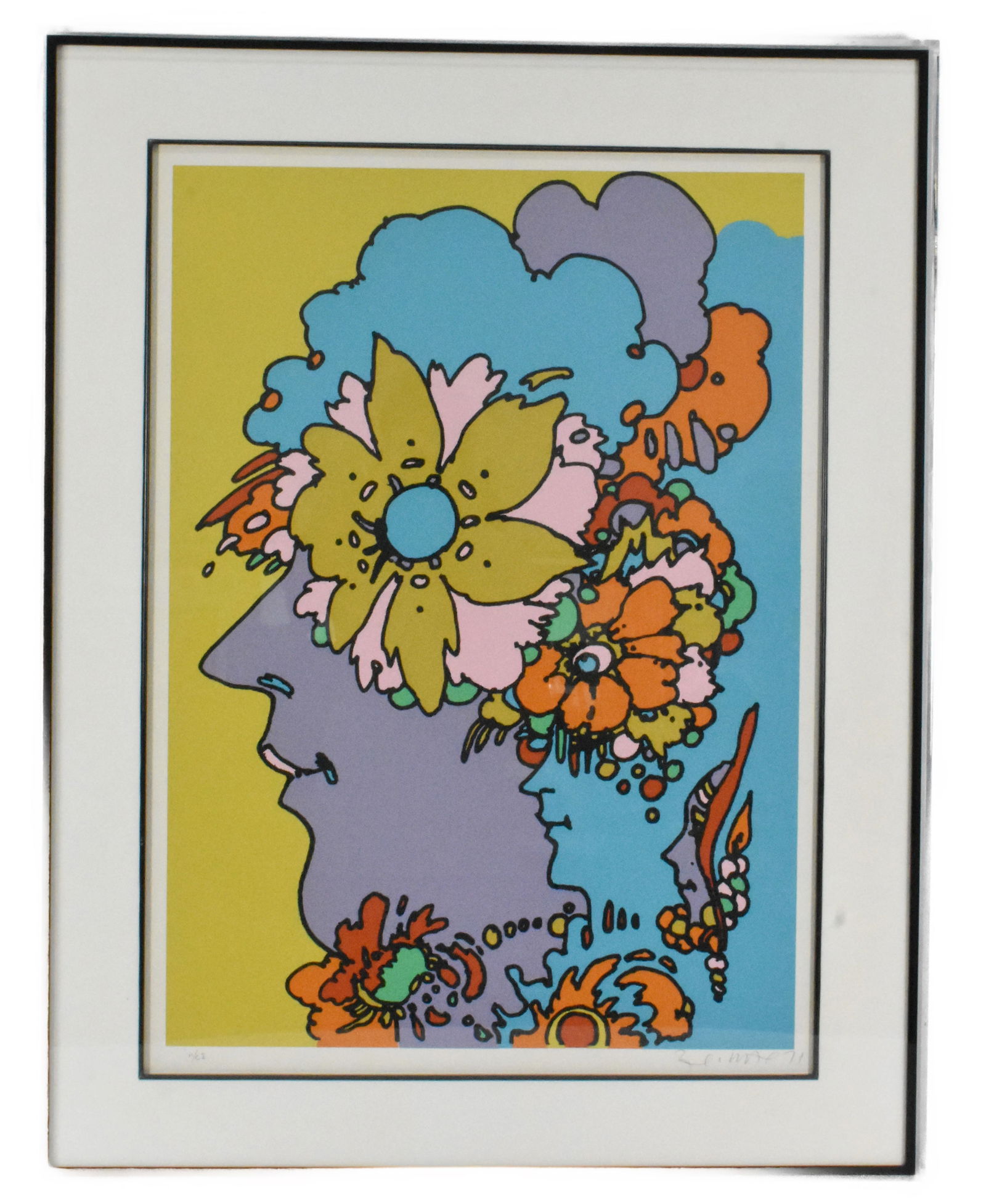 Peter Max (German/American, b.1937) Mexico, Color Lithograph, Signed and dated '71 lower right (1 of 3)