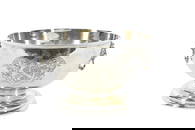 English Sterling Silver Center Bowl, hallmarked and marked Sterling, with Lions mask handles,