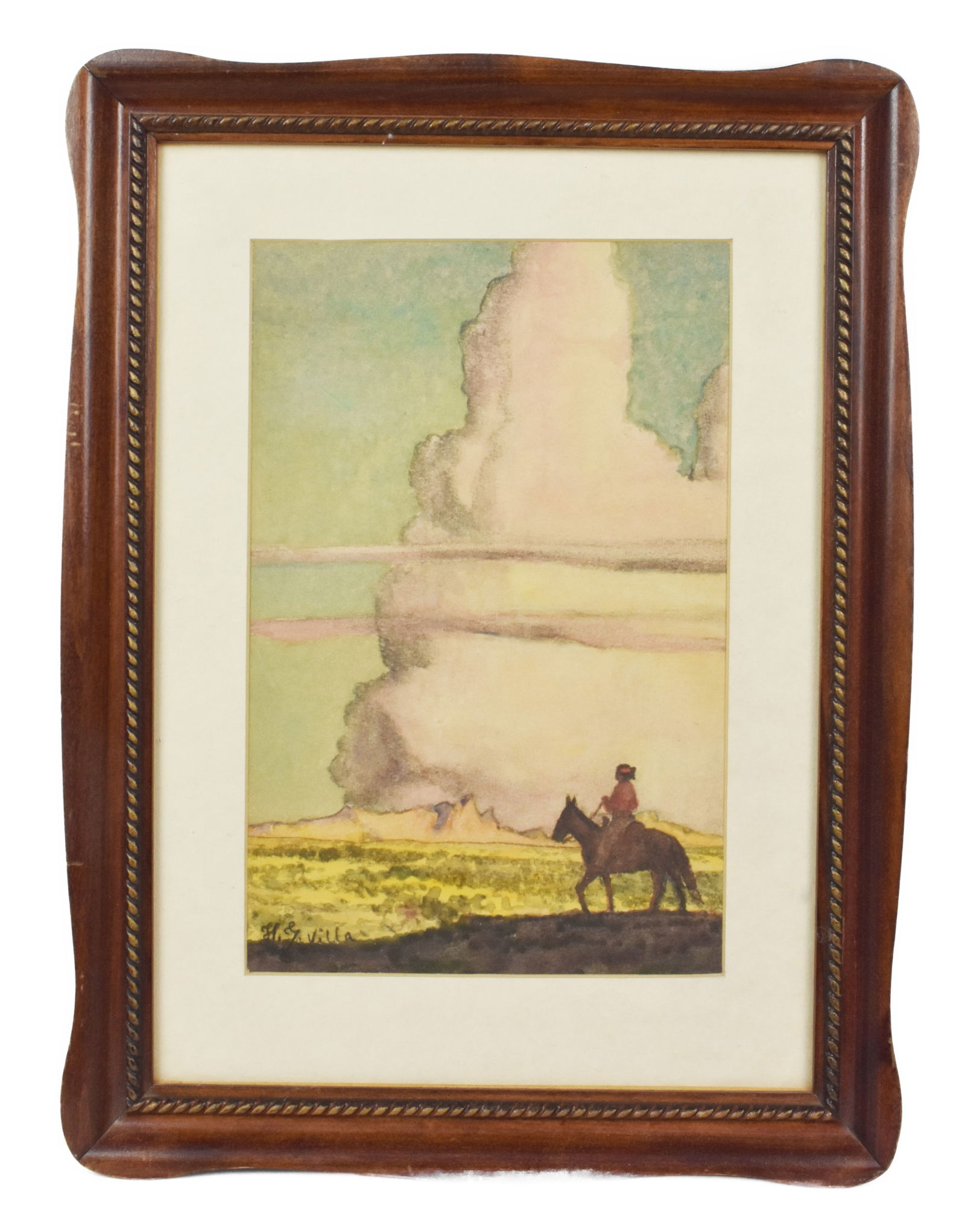 Hernando Villa (American, 1881-1952) The Majestic Western Landscape, Signed lower left, Watercolor (1 of 6)