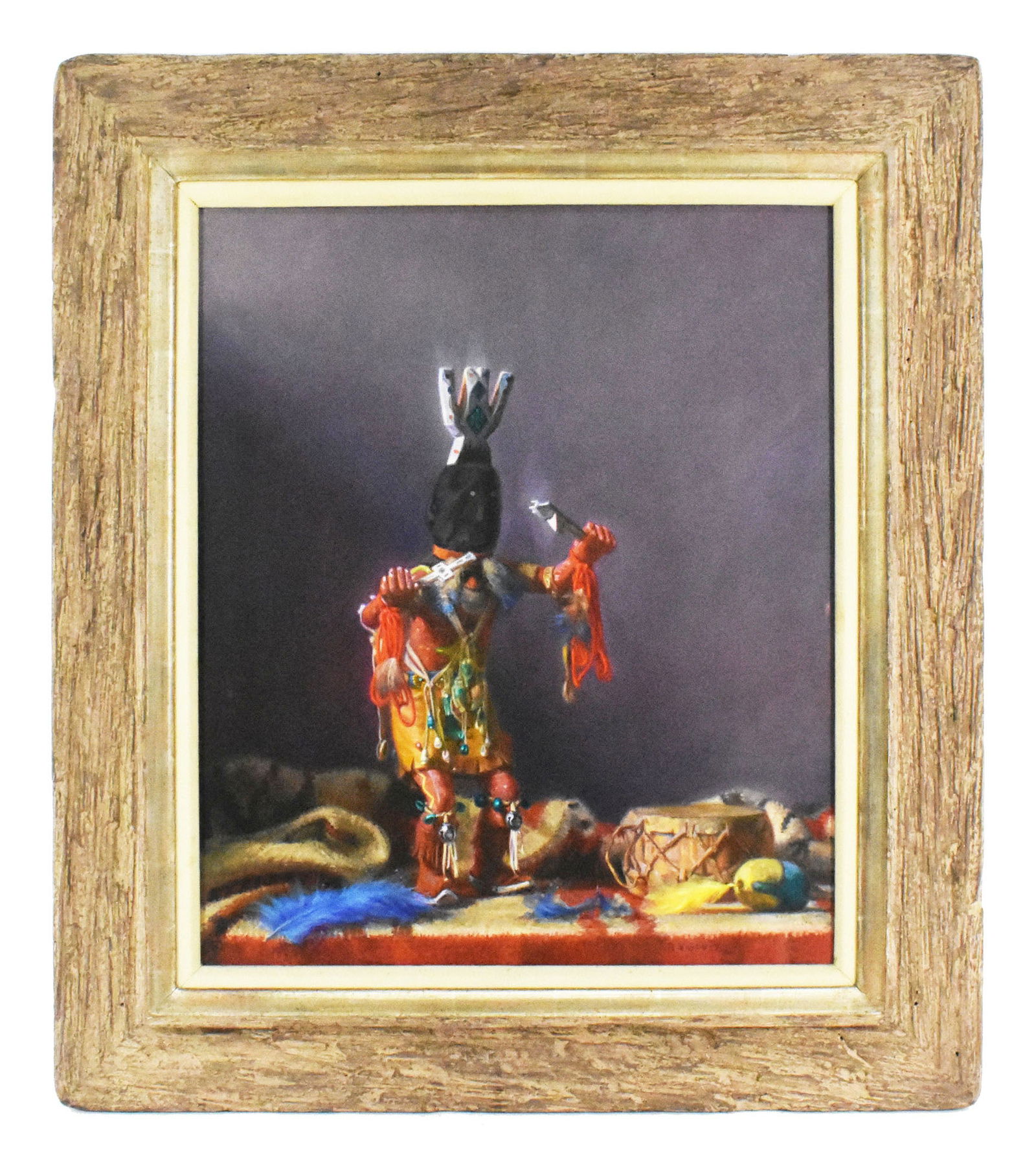 Richard Goetz (American, 1915-1991) Apache Fire Dancer, Signed lower right, Oil on Canvas, 24" x (1 of 6)
