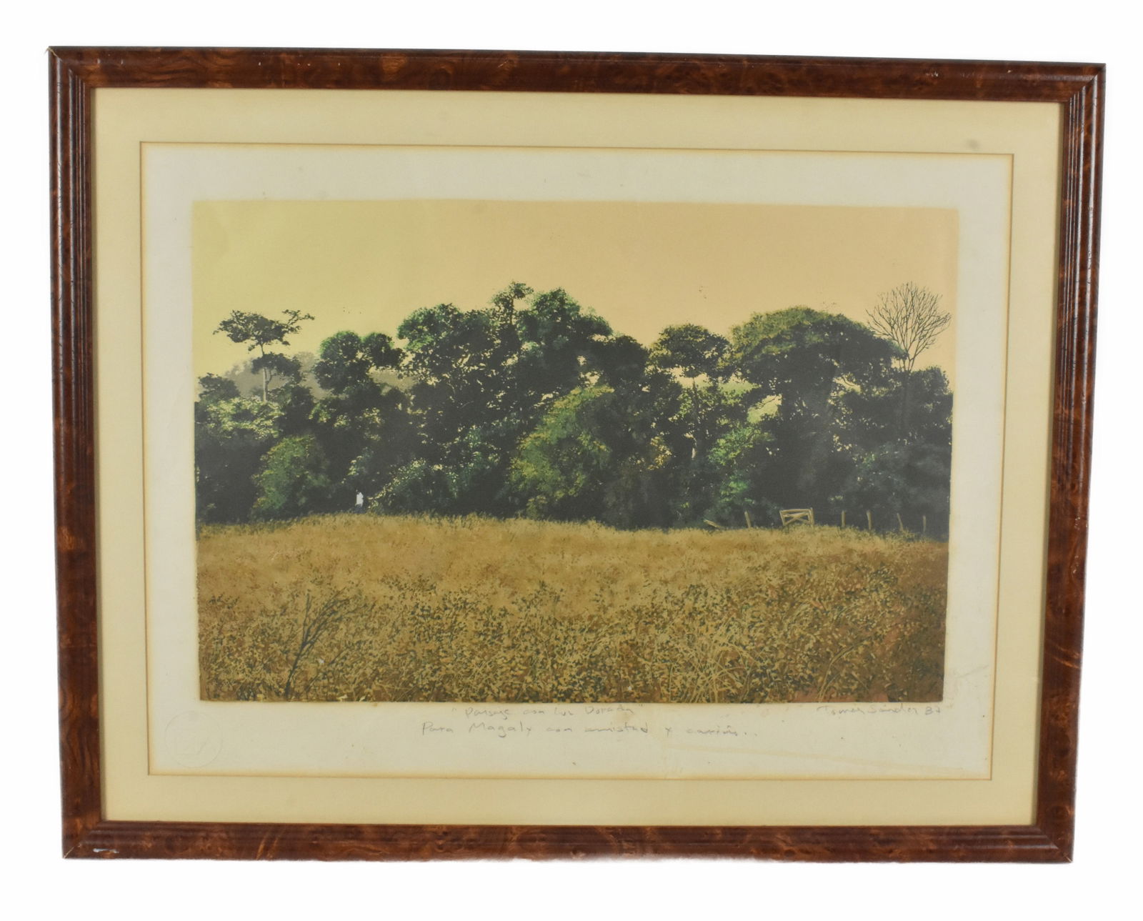 Tomas Sanchez (Cuban, b.1948) Landscape, Signed and dated '87 in pencil lower margin, color (1 of 2)