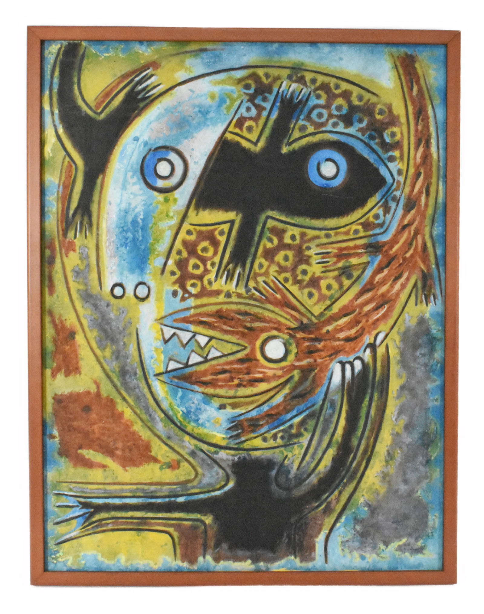 Ever Fonseca (Cuban, b.1938) Untitled, unsigned, oil on canvas, 39 1/2" 30".: Ever Fonseca (Cuban, b.1938) Untitled, unsigned, oil on canvas, 39 1/2" 30".