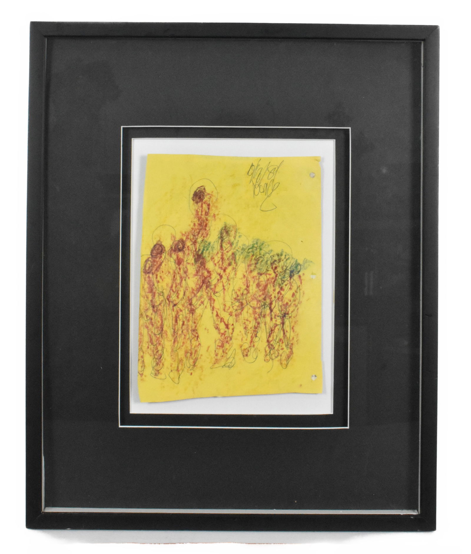 Purvis Young (American/Florida, 1943-2010) Untitled, signed Young, mixed media on found paper, 10" x (1 of 3)