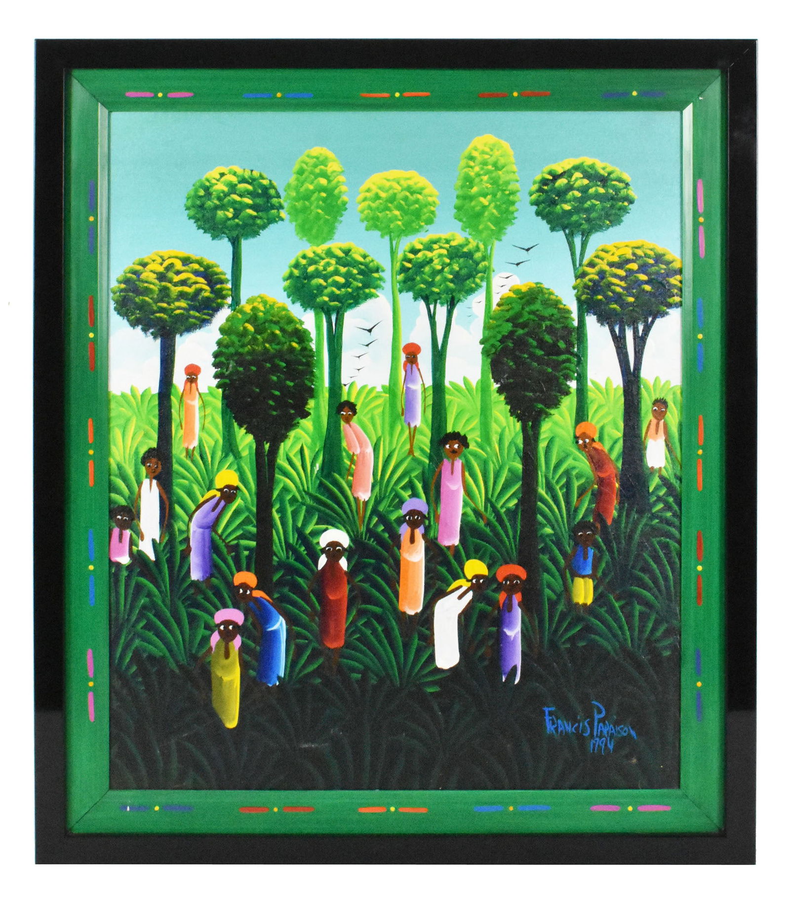 Haitian School (20th Century) Untitled, Signed Francis Paraison and dated 1994 lower right, 24" x (1 of 4)