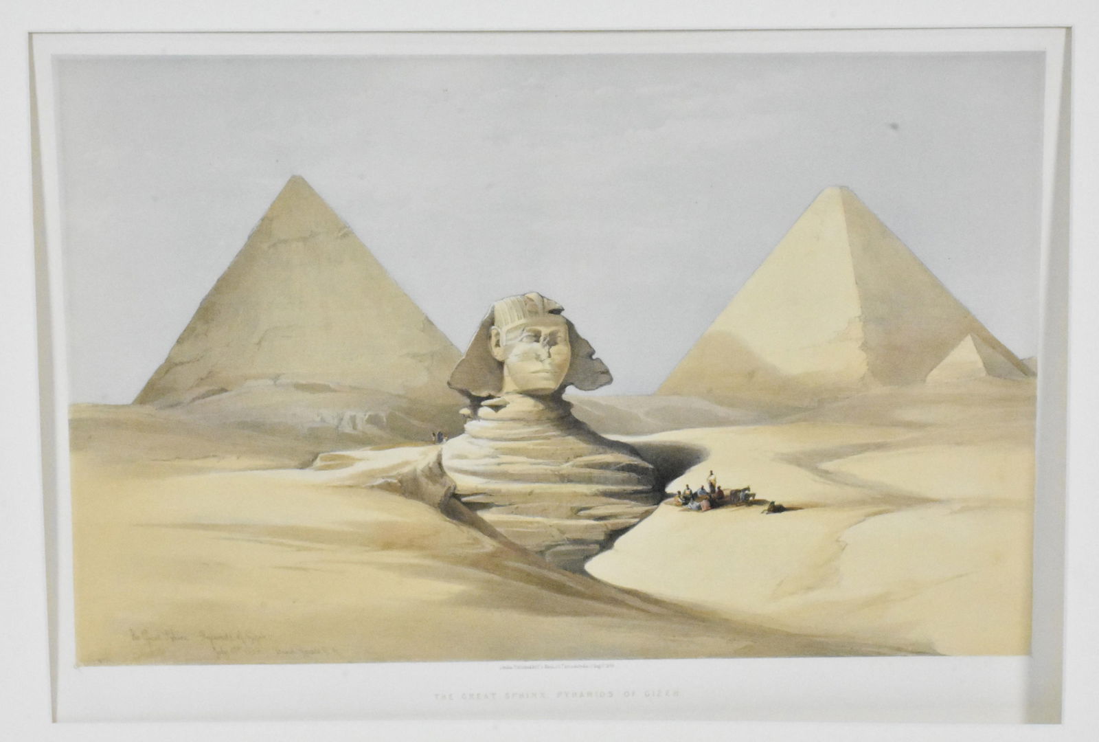 David Roberts (Scottish, 1796-1864) The Great Sphinx, Pyramids at Gizeh, Views of Egypt and Nubia, (1 of 6)