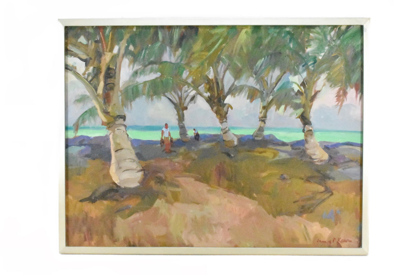 James P. Kerr (American, b.1953) Lobster Season, Signed lower right, Oil on canvas, verso signed and (1 of 4)