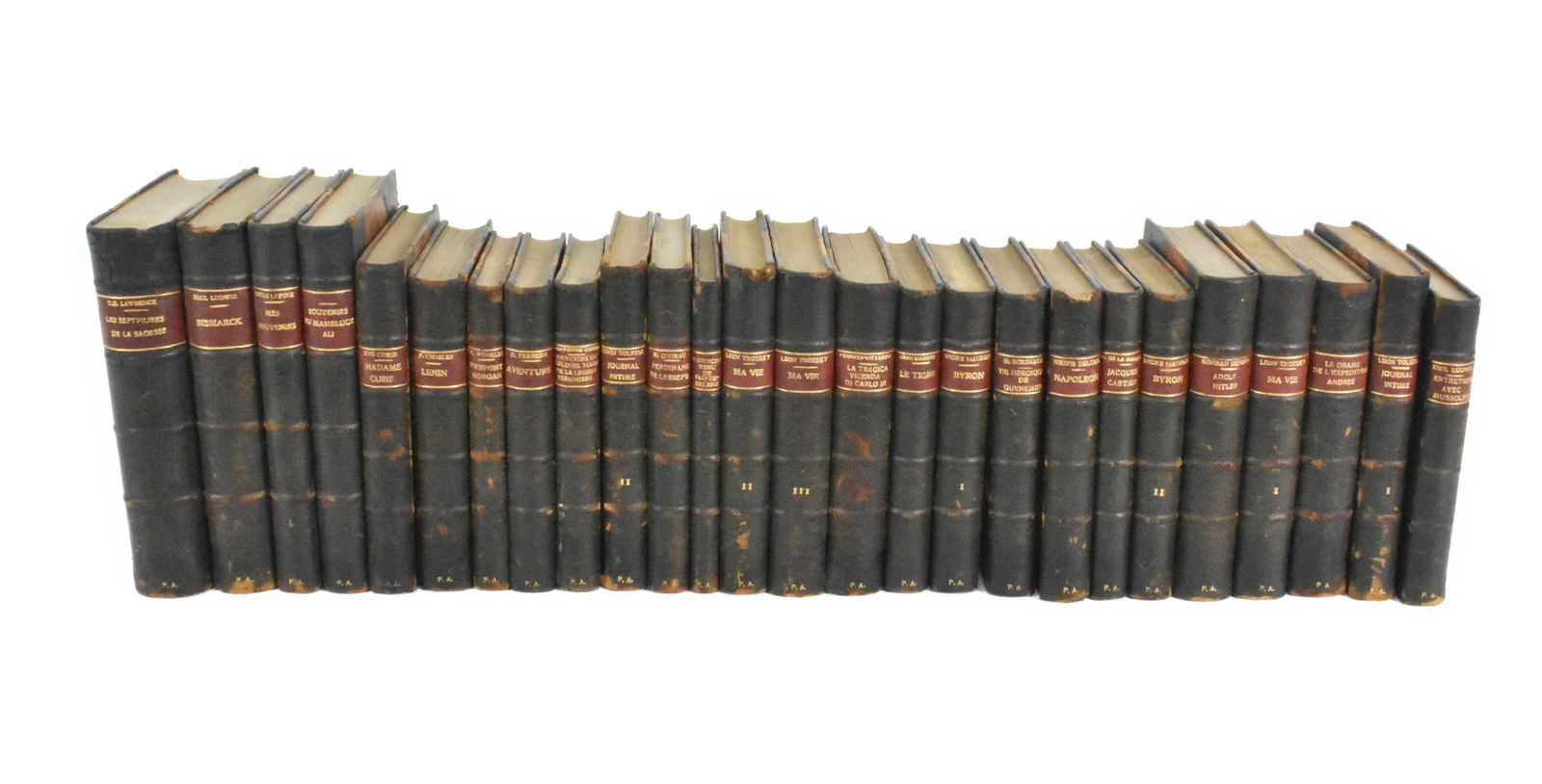 Set of Twenty-Six Volumes of French Books by Various Authors, published early 20th Century, (1 of 10)