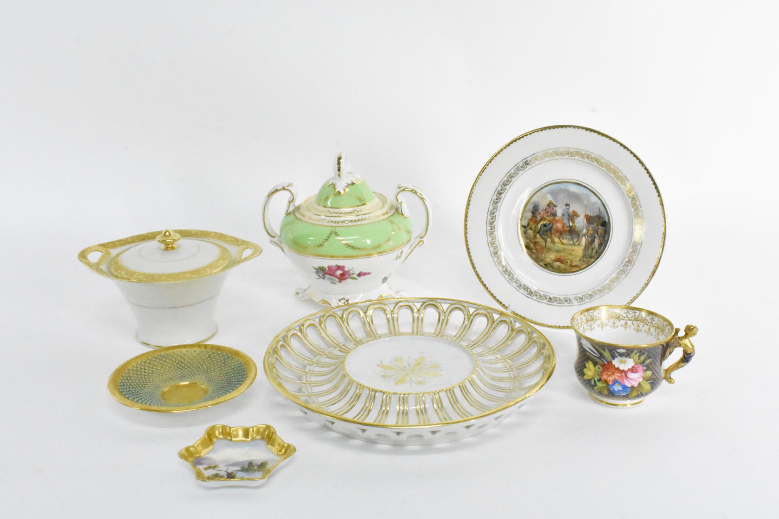 Group of Seven Assorted Porcelain Pieces, all in excellent condition, no scratches, no blemishes, (1 of 9)
