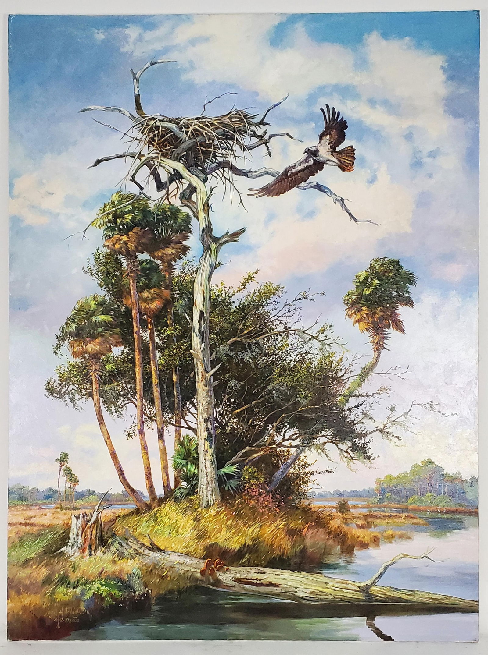 James Hutchinson (American,1932-2023) Morning Minions, Oil on Canvas, Signed and dated 2000 lower (1 of 8)