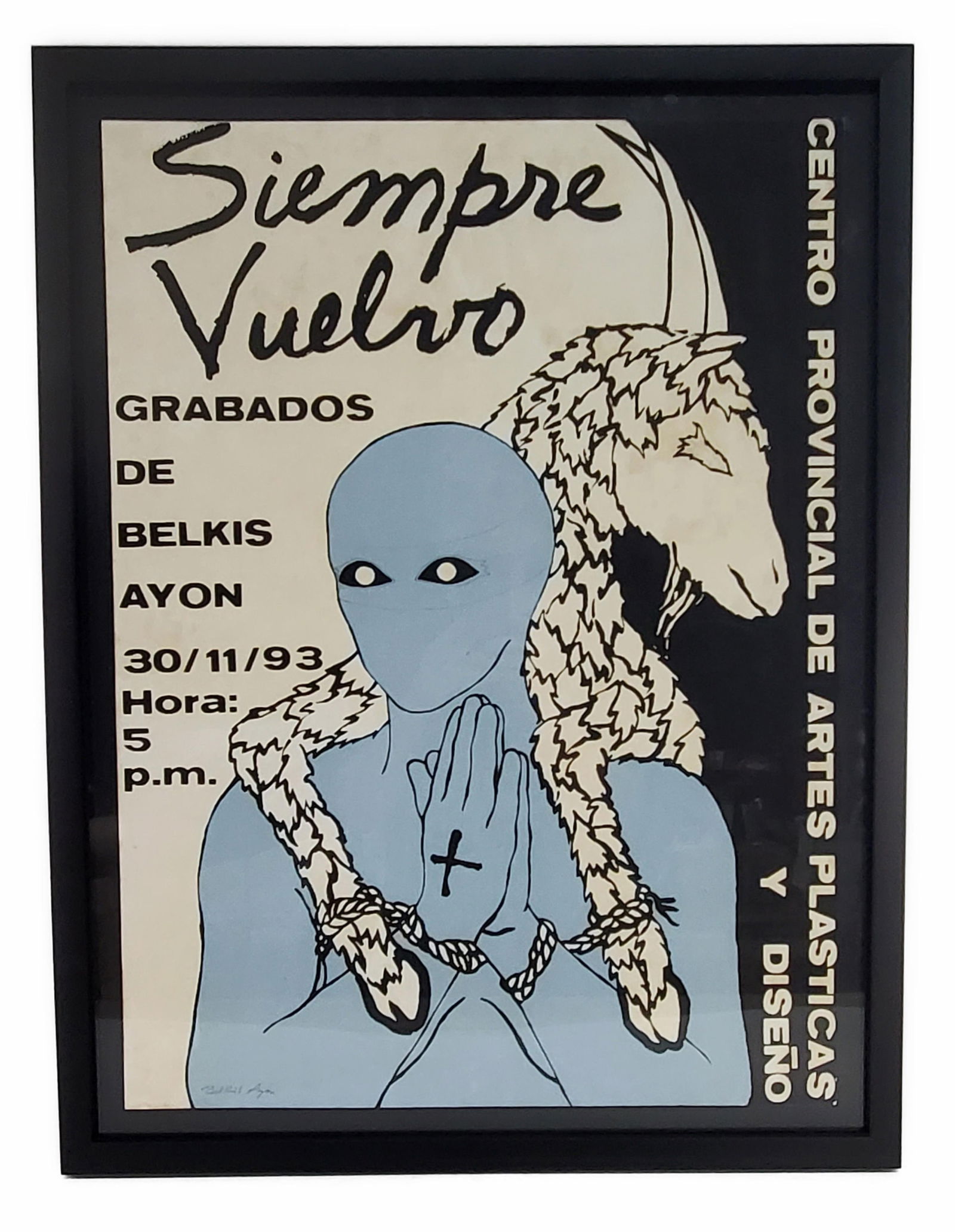 Belkis Ayon Mansu (Cuban, 1967-1999) An Exhibition Lithograph Poster, Signed Belkis Ayon in pencil (1 of 3)