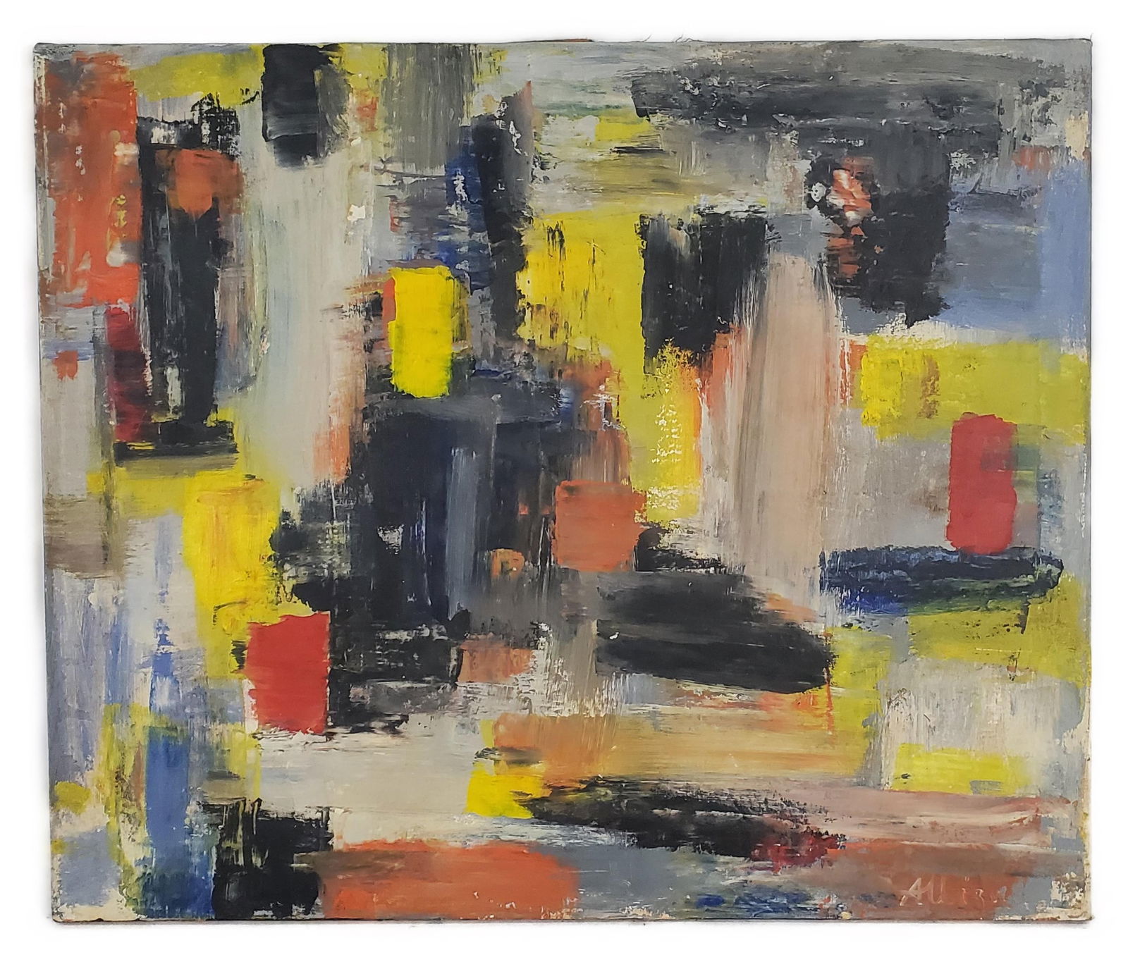 Olga Albizu (Puerto Rican, 1924-2005) Untitled, Oil on Canvas, Signed Albizu lower right, Verso (1 of 6)