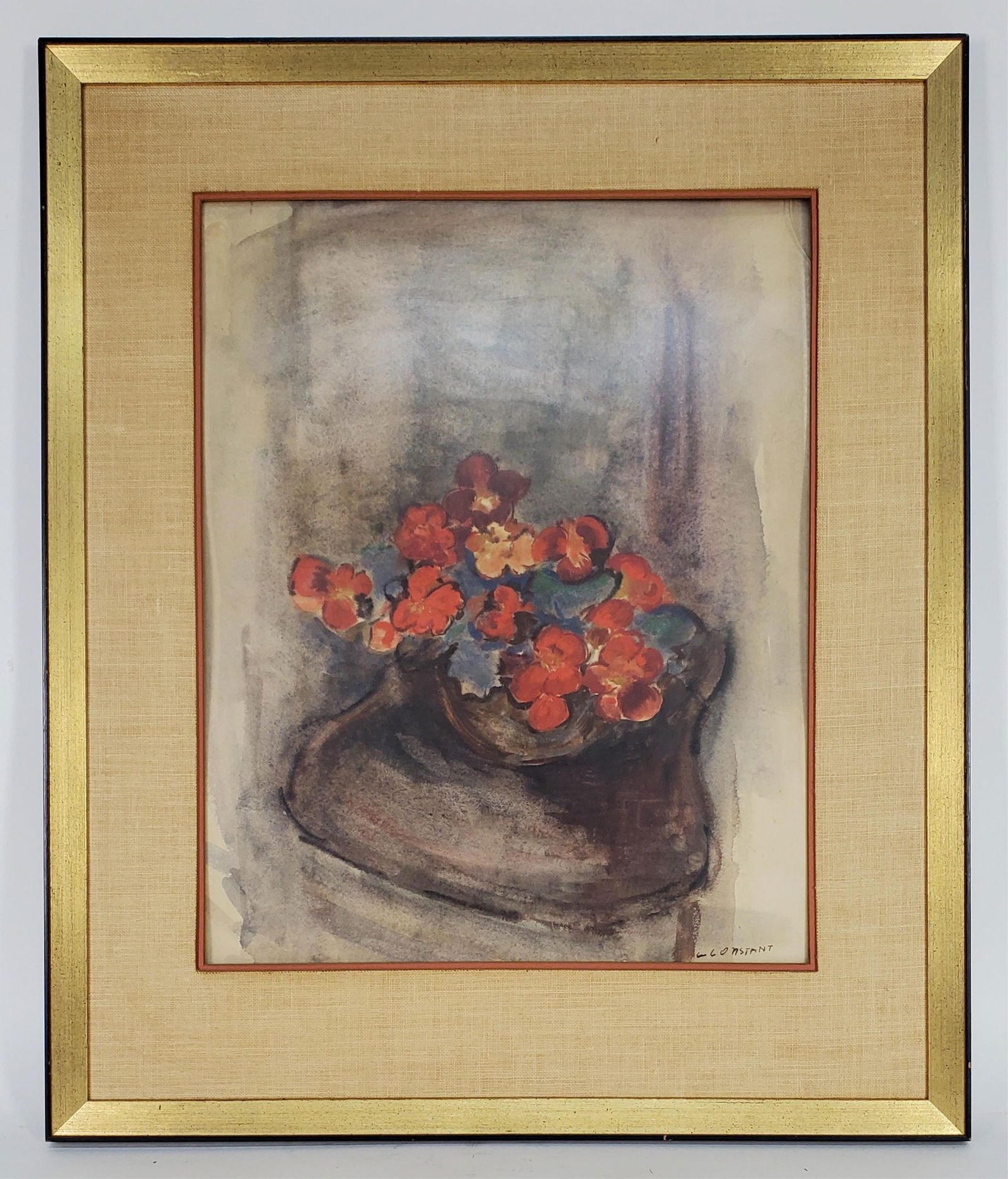 George Constant (American, 1892-1978) Floral Still Life, Gouache on Paper, Signed Constant lower (1 of 5)