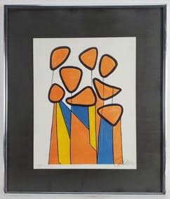 After Alexander Calder (American, 1898-1976) Red Balloons Lithograph