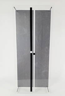 Jesus Rafael Soto (Venezuelan, 1923-2005) Permutacion, Screenprint in two parts on plexiglass with: Jesus Rafael Soto (Venezuelan, 1923-2005) Permutacion, Screenprint in two parts on plexiglass with metal rods, Published by Éditions Denise René, Paris, No.10 from an edition of 110, Serie S