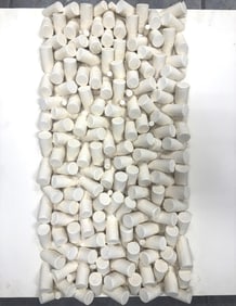 Sergio Camargo (Brazilian, 1930-1999) Untitled, Painted Wood Construction, Signed Camargo and dated