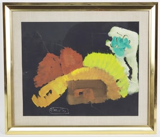 Theodore Stamos (American, 1922-1997) Untitled, Gouache on paper, Signed and dated '49 lower left,