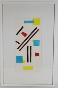 Charmion Von Wiegand (American, 1896-1983) Untitled, Signed in pencil, Gouache and pencil on paper,