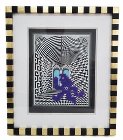 Pedro Friedeberg (Mexican, 1936-1978) Te Saluda Energumeno Azul (Greetings from the Blue Mexican),