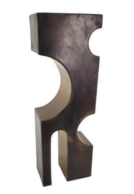 A 20th Century Modernist Bronze Sculpture, Signed Reina 1970, 24" h. 8" w. 5" d.