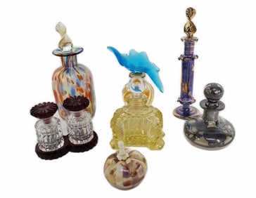 Group of Seven Perfume/Scent Collector's Bottles, Tallest-5 1/4" h.