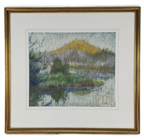 Lillian Longley (Americn, 1921-2009) Morning on the Mountain, Pastel on paper, Signed lower right,