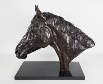 Alexa King (American, b.1952) Bronze Sculpture of the Horse Orbetello, Signed and dated '78 and