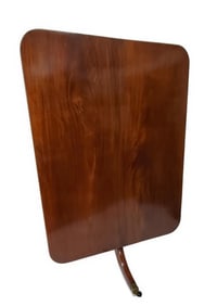 English Mahogany Tilt-top Breakfast Table, Late 19th/Early 20th Century, tripodal pedestal base with