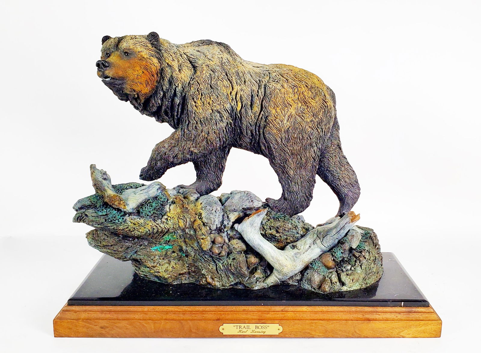 Karl Lansing (American, 20th Century) Trail Boss, Bronze Polychrome Sculpture, Signed, titled, and (1 of 6)