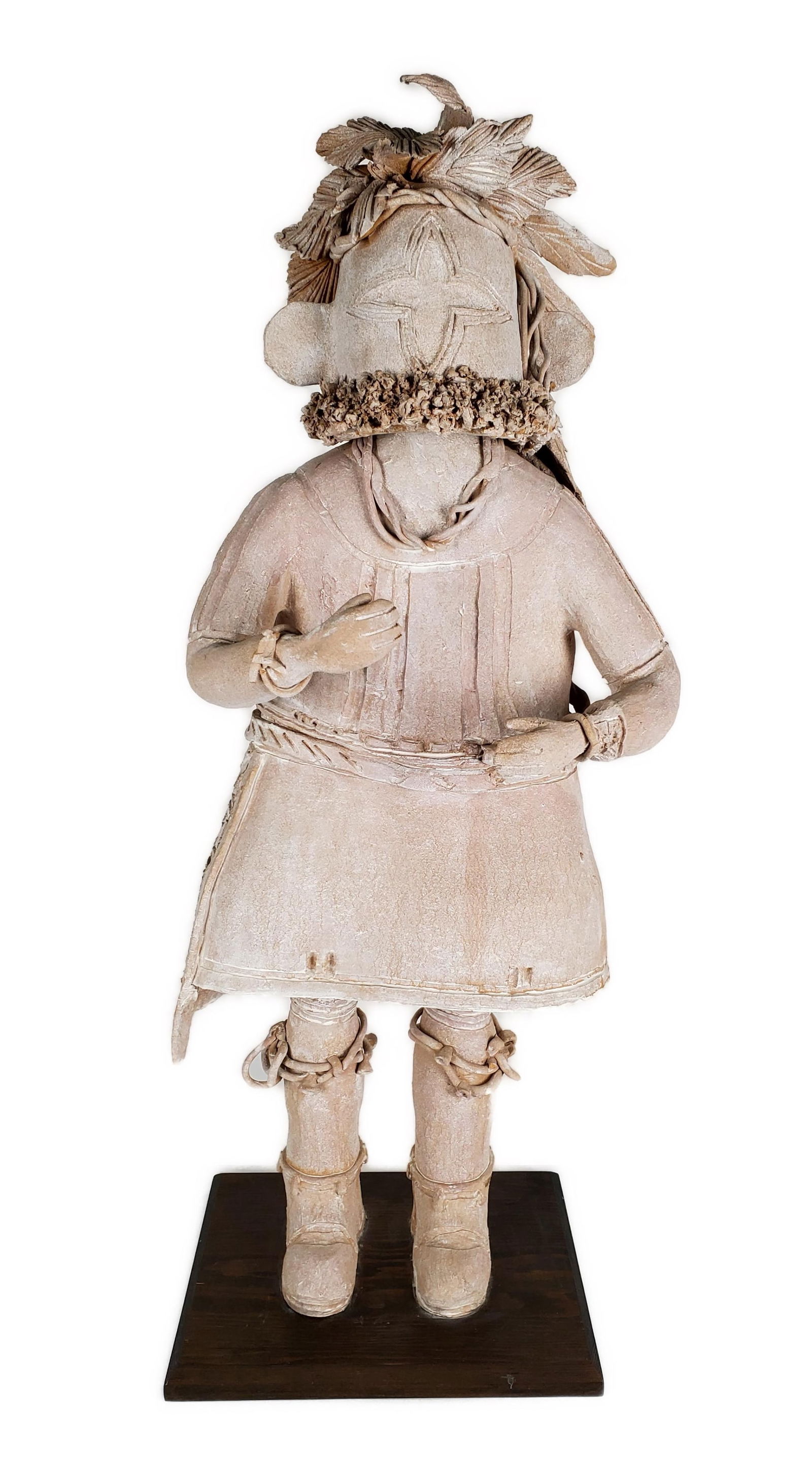 Native American Southwest Style Hopi Pottery Kachina, Signed Jung, 27 1/2" h., Note: This piece is (1 of 8)