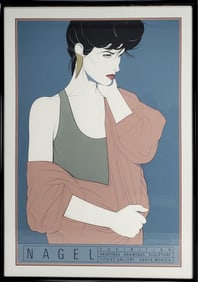 Patrick Nagel (American, 1945-1984) 11th Street Gallery, Santa Monica, Serigraph, c.1988 Dumas