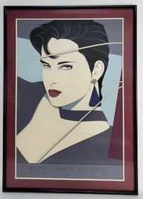Patrick Nagel (American, 1945-1984) Merrill Chase Galleries, Chicago, Serigraph, c.1985 Dumas