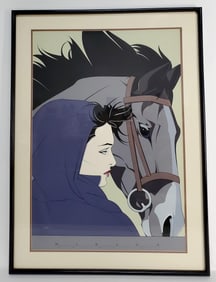 Patrick Nagel (American, 1945-1984) Serigraph, c.1985 Dumas Published by Mirage Editiions, Sheet-36"