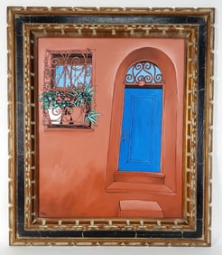 Ilkin Deniz (Turkish, b.1961) Blue Doorway Painting