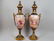 PAIR OF LARGE GILT BRONZE MOUNTED "SEVRES" URNS