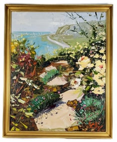 Peter Vey (American/Florida, 20th Century) Pacific Coast Highway, Signed lower right, Oil on canvas,
