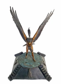 Heyoka Merrifield (Native American, b. 1940) Father Sky, Signed, dated 1981, and numbered 14/25,