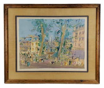 Jean Dufy (French, 1888-1964) Fete Champetre, Signed and numbered 210/220 in pencil in the lower