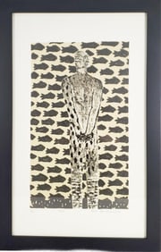 Belkis Ayon (Cuban, 1967-199) Tanze, Signed, titled, dated 1986 and inscribed P/A in pencil in the