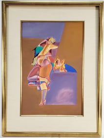 Luis Zarate (Mexican, b.1951) Untitled, Signed Zarate and dated '84, Gouache and Watercolor on