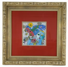 Jiang Tie-Feng (Chinese, b. 1938) Morning Sound, Signed and dated '96 lower left, Mixed media on