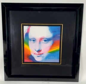 Peter Max (American, b. 1937) Mona Lisa, Signed Max and numbered 294/300 in white pencil in the