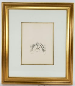 Marie Laurencin (French, 1883-1956) Deux Filles, Signed in the plate, Etching, published 1950