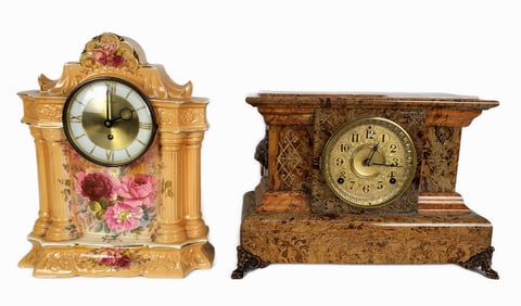 Two American Mantle Clocks