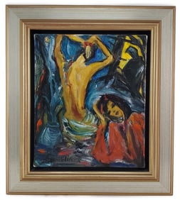 Gisele L'Epicier (Canadian, 20th Century) Souvenirs, Oil on canvas, Signed, Verso Signed, titled,