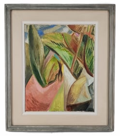 A 20th Century Oil on Board Painting, Abstraction, Signed Greene lower left, 15" x 12", Framed-21