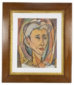 Harry Hult (American/New Mexico, 1894-1964) Portrait of the Bust of a Man, Signed lower right,