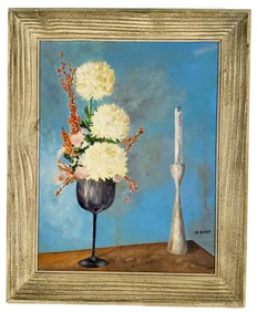 Angelina Beloff (Russian, 1879-1969) Attributed to, Still Life, Oil on canvas board, Signed A.