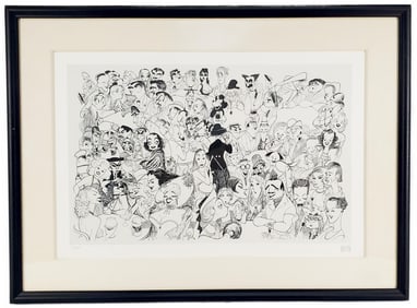 Albert Hirschfeld (American, 1903-2003) Movieland, 1954, Signed and numbered 196/250 in pencil in