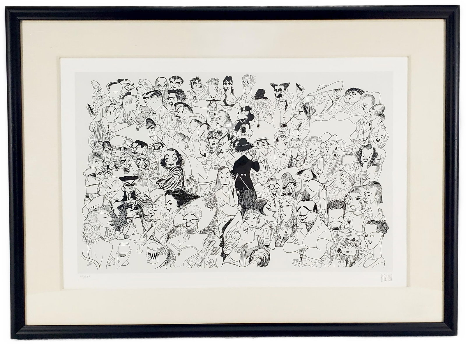Albert Hirschfeld (American, 1903-2003) Movieland, 1954, Signed and numbered 196/250 in pencil in (1 of 5)